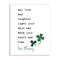 Stupell Industries Heart & Home Touching Irish Blessing Clover Motif Canvas Wall Art